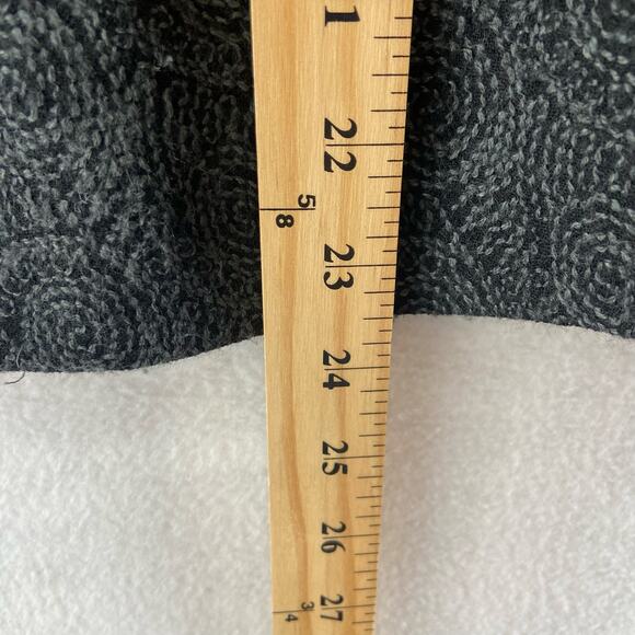 Eileen Fisher Black Gray Wool Blend Jacket Size Medium - Picture 4 of 7